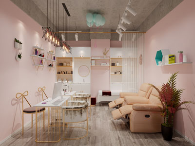 现代轻奢美容按摩spa会所3d模型 现代轻奢美容按摩spa会所