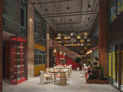 工业loft咖啡厅、咖啡馆