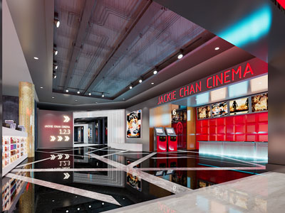 工业loft电影院展厅3d模型 工业loft电影院展厅