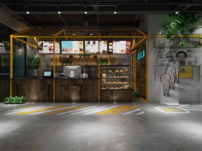 工业loft咖啡厅、咖啡店