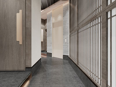 新中式酒店过道