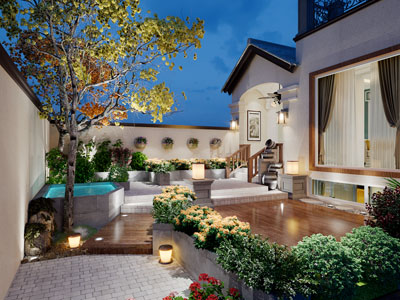 新中式庭院景观园艺小品