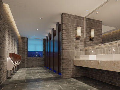 现代公共卫生间