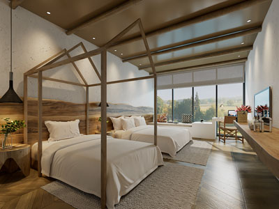 中式民宿酒店客房