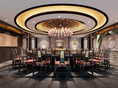 新中式酒店包厢包间