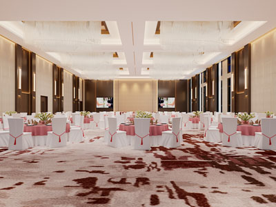 现代酒店宴客厅、就餐区