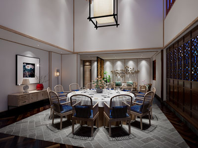 新中式酒店包厢包间