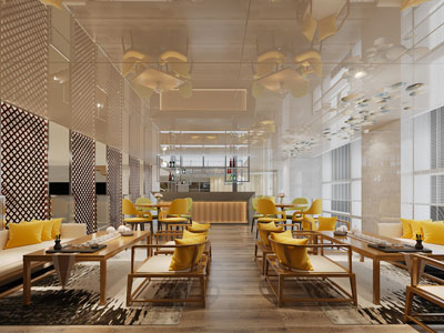 中式公司茶水间、休闲区