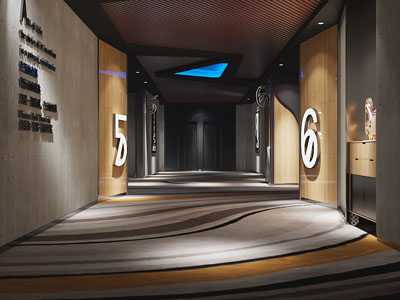 后现代走廊过道