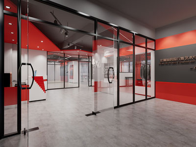 现代培训机构大堂前台接待