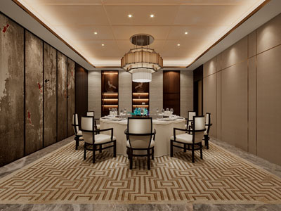 新中式酒店包厢包间