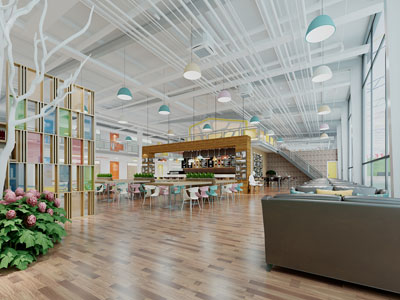 工业loft茶水间、书吧