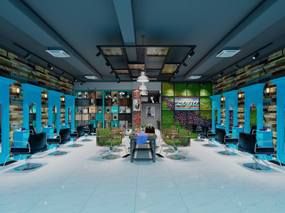 工业loft美容美发、理发店