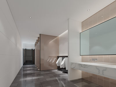 现代公共卫生间