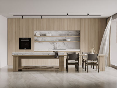 现代开放式厨房