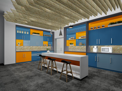 现代开放式厨房