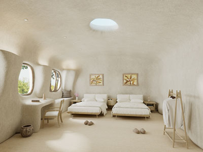 侘寂风酒店客房