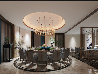 新中式酒店包厢包间