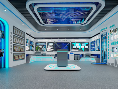 后现代科技企业展厅展览