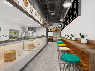 工业loft饭店餐馆就餐区