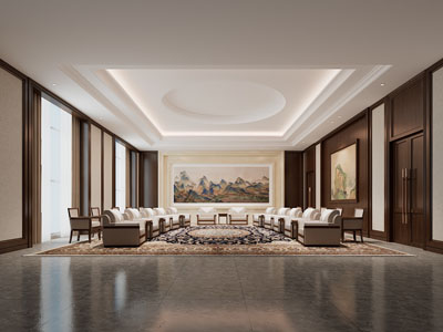 新中式贵宾室、接待厅