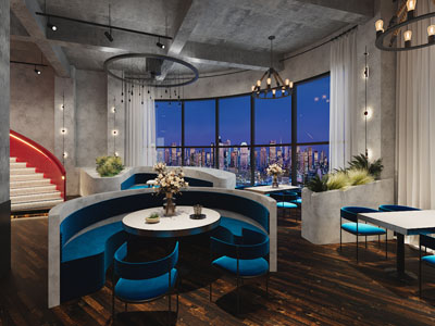 工业loft接待区、洽谈区