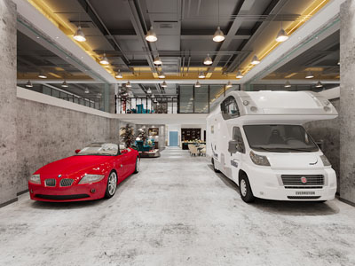 工业loft汽车4S店