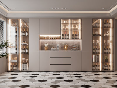 现代酒柜