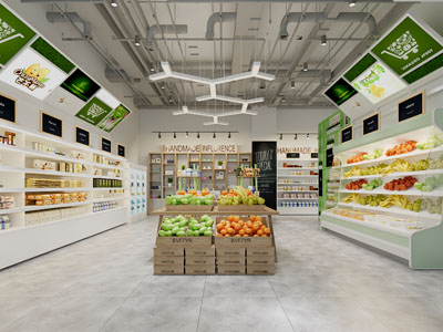 工业loft生鲜水果便利店