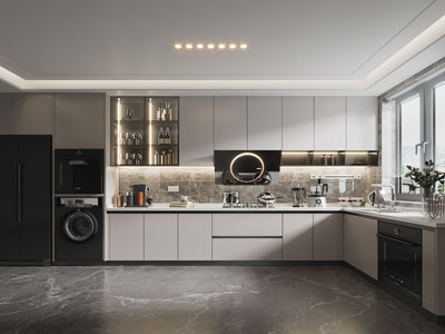 现代开放式厨房