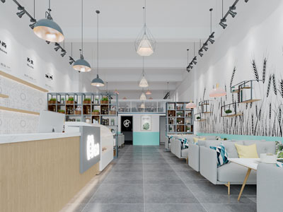 北欧饭店餐馆就餐区