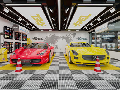 工业loft汽车美容维修店