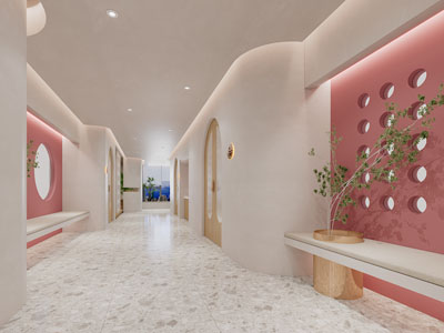 现代轻奢走廊过道