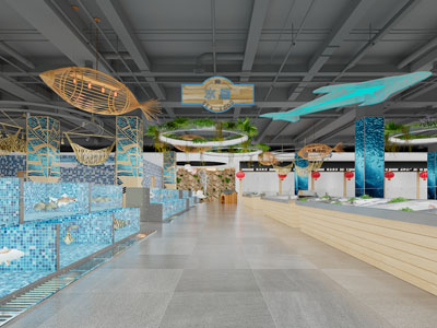 工业loft海鲜生鲜专卖店