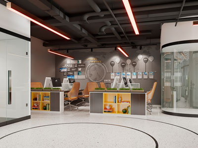 工业loft公共办公区