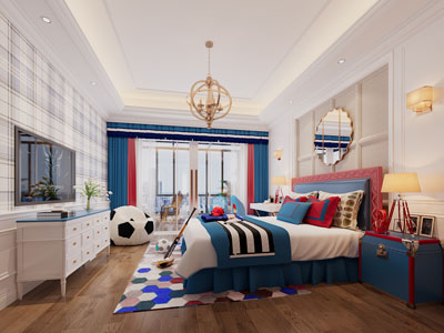 美式儿童房、卧室