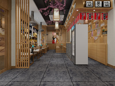 日式饭店餐馆就餐区料理店