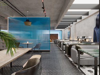 后现代咖啡厅、咖啡店