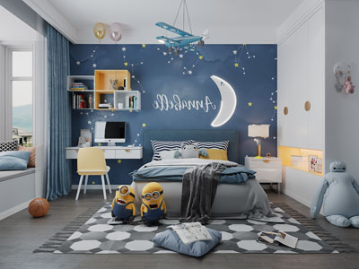 北欧儿童房卧室