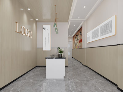 现代公司大堂前台接待