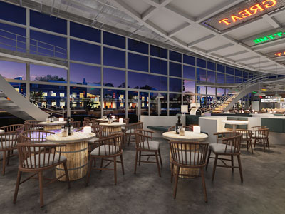 北欧饭店餐馆就餐区