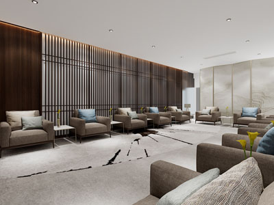 新中式贵宾室、接待厅