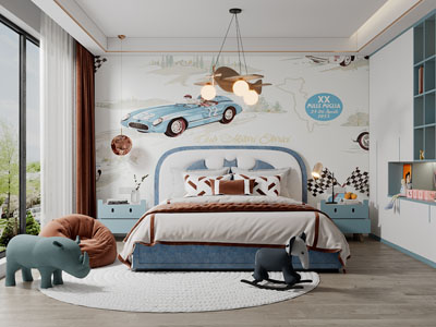 现代卧室、儿童房