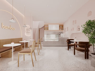 侘寂风面包、蛋糕甜品店