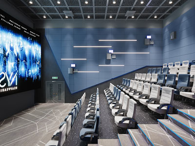 后现代电影院3d模型 后现代电影院