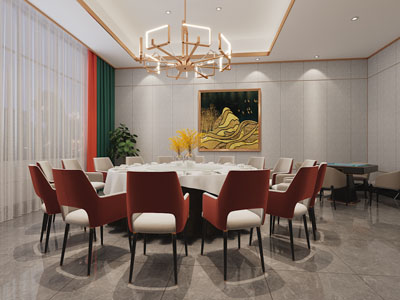 现代轻奢酒店包厢包间