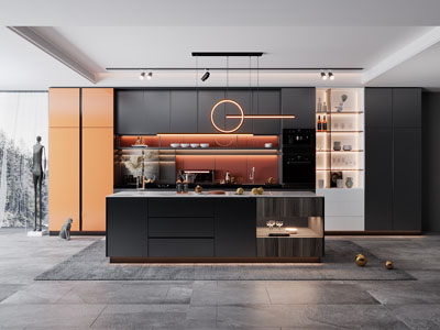 现代开放式厨房