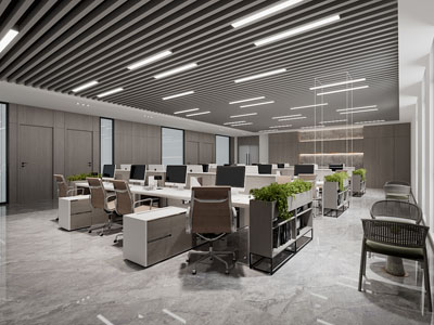 现代公共办公区