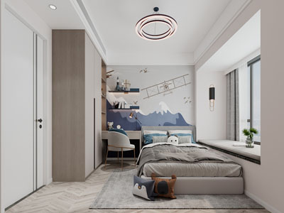 现代儿童房卧室