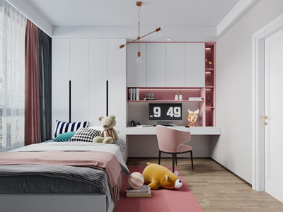 现代儿童房榻榻米卧室